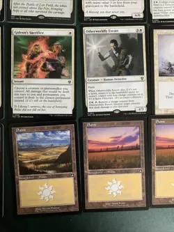 Mtg Small White Bundle: Swords To Plowshares, Wrath Of God, Retro Plains Etc - Image 3