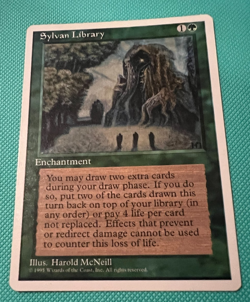 Sylvan Library - 4th Edition - MTG - Magic the Gathering - Image 2