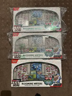 Pokemon TCG 151 Blooming Waters Premium Collection x3 - Image 1