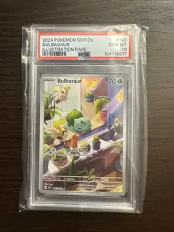 Bulbasaur 143/142 Pokemon TCG Stellar Crown Illustration PSA 10 Gem Mint FAST 🚚 - Image 1