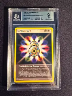 Pokemon TCG Double Rainbow Energy 88/95 Team Magma vs Team Aqua Regular BGS 9 - Image 1