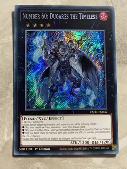 Yugioh - Number 60: Dugares the Timeless - RA02-EN037 - Secret Rare 1st Edition - Image 1