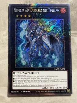 Yugioh - Number 60: Dugares the Timeless - RA02-EN037 - Platinum Secret Rare 1st - Image 1