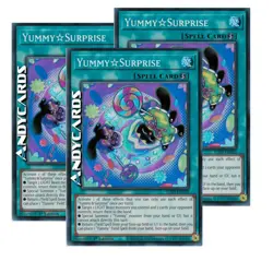 YUMMY☆SURPRISE 3x • (Yummy☆Sorpresa) • Super R • JUSH EN025 • 1Ed • Yugioh! - Image 1