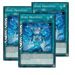 RAHU DRACOTAIL 3x • (Rahu Dracocoda) • Super R • JUSH EN009 • 1Ed • Yugioh! - Image 1