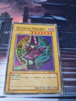 Yugioh Dunkler Magier LOB-G003 Selten + Blue Eyes White Dragon LC01 En004 - Image 2