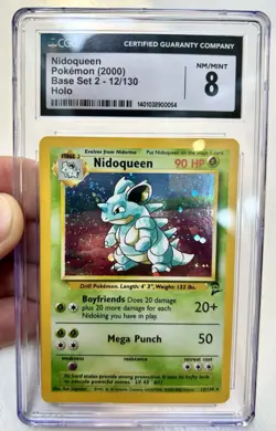 12/130 Pokemon Nidoqueen 2000 Base Set 2 Holo Rare Vintage Classic Nm/Mint Card - Image 1