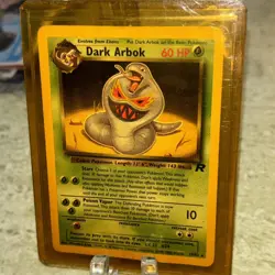 Pokemon TCG Team Rocket - Dark Arbok #19/82 - Rare Non Holo Card VG+/EX - Image 1