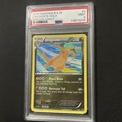 PSA 9 MINT Dragonite 5/20 Dragon Vault Holo Pokemon Card - Image 1