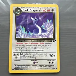Dark Dragonair 33/82 Pokemon Card Team Rocket - LP - Image 1
