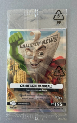 SKIFIDOL ITALIAN BRAINROT CARD PROMO GIANREDAZIO NAZIONALE SIGILLATA - Image 1