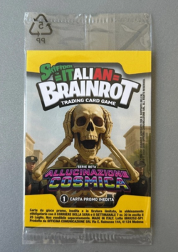 SKIFIDOL ITALIAN BRAINROT CARD PROMO GIANREDAZIO NAZIONALE SIGILLATA - Image 2
