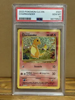 PSA 10 Charmander CLC 001/034 English Classic Collection Pokemon Card Game - Image 1