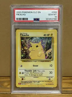 PSA 10 Pikachu CLC 008/034 English Classic Collection Pokemon Card Game - Image 1