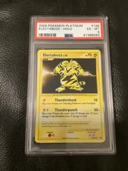 ELECTABUZZ 128/127 PLATINUM BASE set 2009 pokemon card PSA 6 EX - NM - Image 1