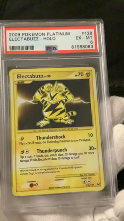 ELECTABUZZ 128/127 PLATINUM BASE set 2009 pokemon card PSA 6 EX - NM - Image 2
