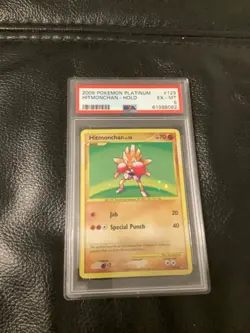 HITMONCHAN 129/127 PLATINUM BASE set 2009 pokemon card PSA 6 NM - Image 1
