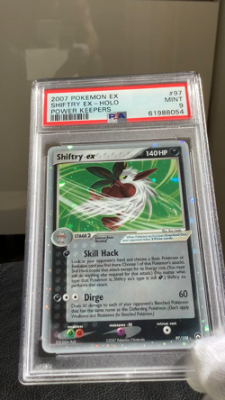 SHIFTRY EX 97/108 EX POWER KEEPERS set 2007 pokemon card PSA 9 Mint - Image 2