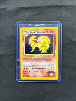 Brock's Ninetales - Pokemon Card Holo Rare 3/132 Gym Challenge LP/MP - Image 1