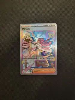 Pokemon Card Miriam 251/198 Scarlet & Violet Base Set Full Art Rare (print line) - Image 1