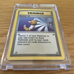 Pokemon Scoop Up Non Holo 78/102 Base Set Trainer Card Near Mint Hard Cased - Image 1