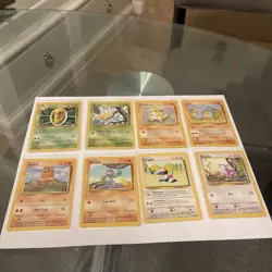 Pokemon TCG 54-Card Lot 1999 WOTC Base Set No Duplicates 6 Non-Holo Rares LP - Image 5