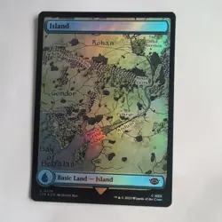 Island 274 Foil Full Art Showcase Lord Of The Rings x1 Magic cards MTG - Image 1