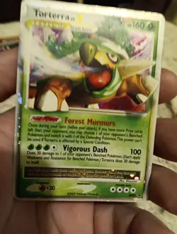 Torterra DP09 LV. X Black Star Promo Diamond Pearl Holo Pokemon Card Ultra Rare - Image 1