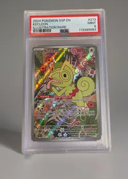 PSA 9 Kecleon 213/191 Pokemon Surging Sparks Illustration Rare 2024 MINT - Image 1