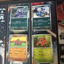 Pokemon TCG 151 Reverse Holo Bundle 5 Grimer Nidoqueen Dugtrio Paras - Image 1