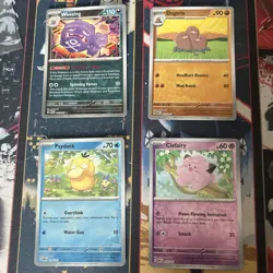 Pokemon TCG 151 Reverse Holo Bundle 4 Weezing Dugtrio Psyduck Clefairy - Image 1