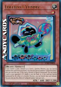 LOLLIPO☆YUMMY • Ultra R • JUSH EN018 • 1Ed • Yugioh! • ANDYCARDS - Image 1