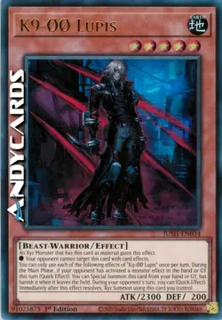 K9-OO LUPIS • Ultra R • JUSH EN034 • 1Ed • Yugioh! • ANDYCARDS - Image 1