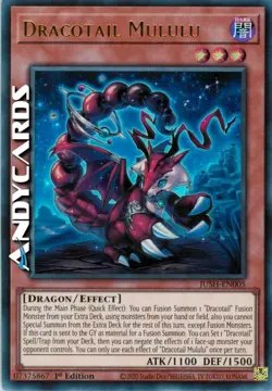 DRACOTAIL MULULU • (Dracocoda Mululu) • Ultra R • JUSH EN005 • 1Ed • Yugioh! - Image 1