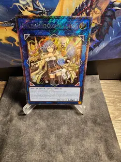 YuGiOh! Lyna the Light Charmer, Lustrous RA04 Platinum Secret Rare - Image 1