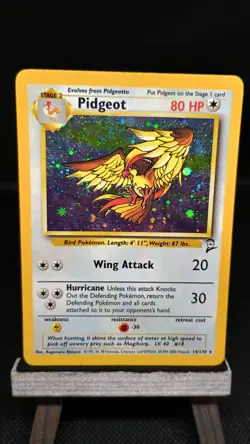 Pokemon TCG - Pidgeot, Wigglytuff, Clefable(SWIRL) - Base 2 Holo Card Lot (MP) - Image 2