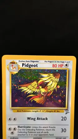 Pokemon TCG - Pidgeot, Wigglytuff, Clefable(SWIRL) - Base 2 Holo Card Lot (MP) - Image 3