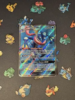 Pokemon Card Greninja GX 120/131 Full Art Ultra Rare Forbidden Light - (LP) - Image 1