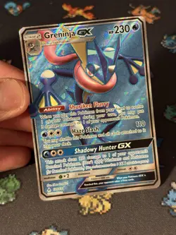 Pokemon Card Greninja GX 120/131 Full Art Ultra Rare Forbidden Light - (LP) - Image 2
