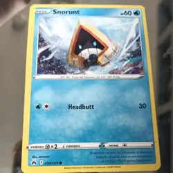 Snorunt Crown Zenith 034/159 Pokemon TCG Trading Card 2023 - Image 1