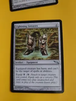 Lightning Greaves. Mirrodin. Artifact. Magic the Gathering Card. - Image 1