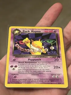 Pokemon TCG Dark Hypno 26/82 Team Rocket Vintage Rare Card Non Holo LP - Image 3