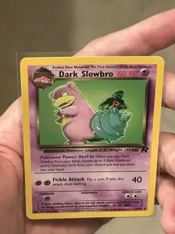 Pokemon TCG Dark Slowbro 29/82 Team Rocket Non Holo Vintage Rare Card LP - Image 4