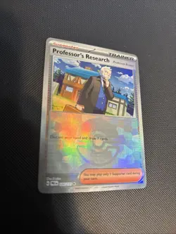 Professors Research 124/131 POKEBALL Prismatic Evolutions Holo Pokemon Card Mint - Image 1