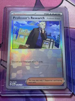 Professors Research 124/131 POKEBALL Prismatic Evolutions Holo Pokemon Card Mint - Image 1