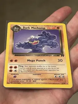Pokemon TCG Dark Machamp 27/82 Non Holo Rare Card LP Vintage Team Rocket - Image 3