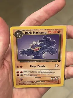 Pokemon TCG Dark Machamp 27/82 Non Holo Rare Card LP Vintage Team Rocket - Image 4
