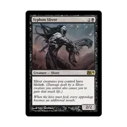 WOTC MtG M14 Syphon Sliver (R) EX - Image 1