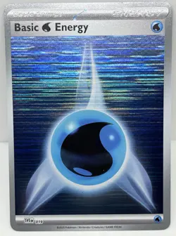 Water Energy - Pokemon TCG Black Bolt & White Flare (Horizontal Holo) Card #019 - Image 1