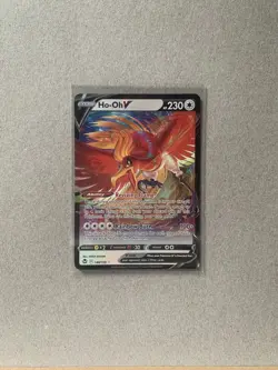 Ho-Oh V 140/195 Ultra Rare Near Mint Swsh12 Silver Tempest Pokemon TCG - Image 1